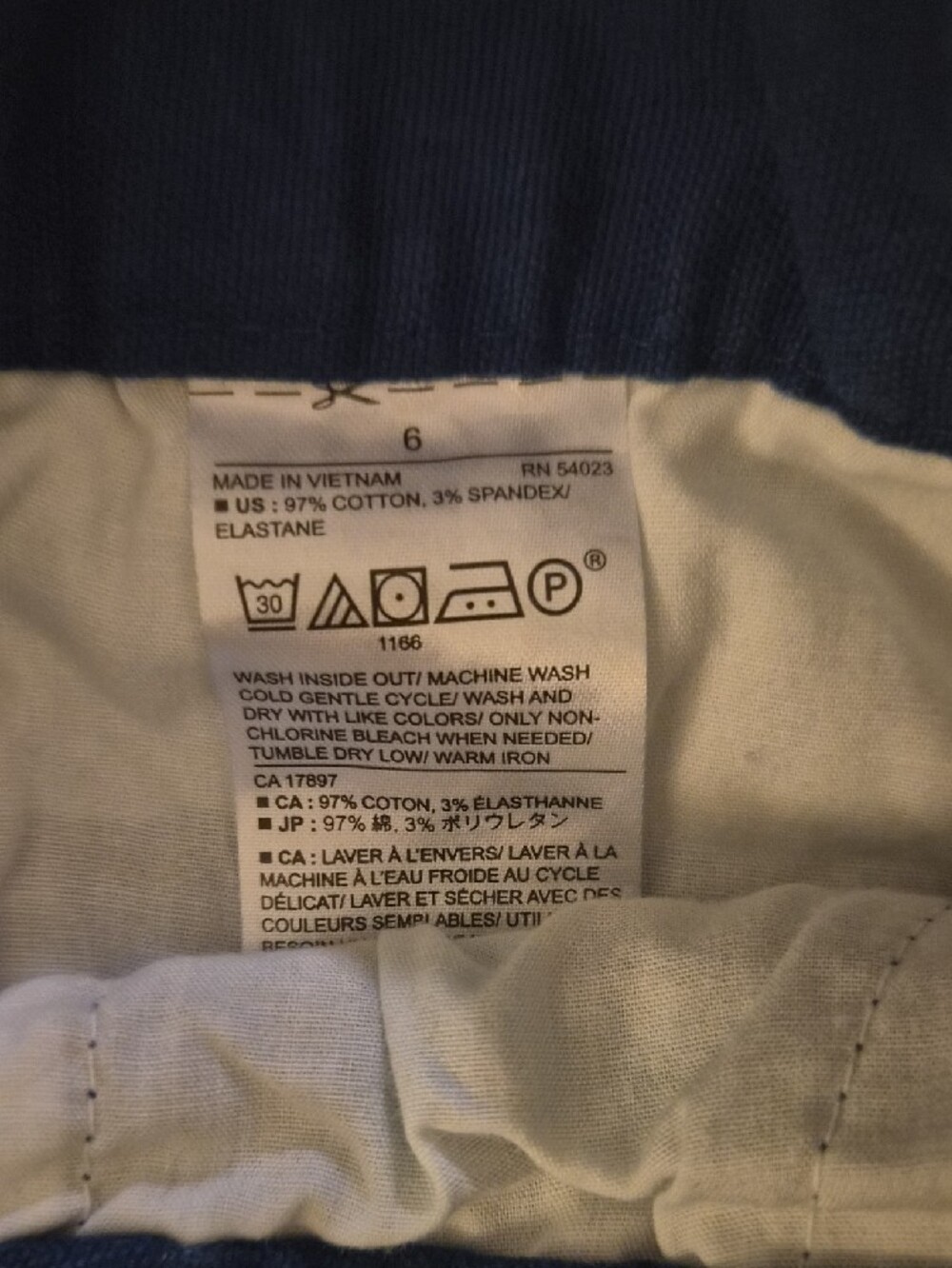 Banana Republic Blue Button-Detail Women's Shorts sz 6 - Picture 4 of 5